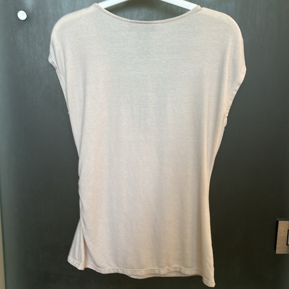 INC Sleeveless Top in cream with a gold shimmer - Picture 5 of 5